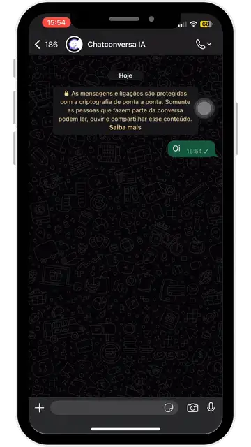 Conversa no WhatsApp com a IA vendedora de uma loja de carros